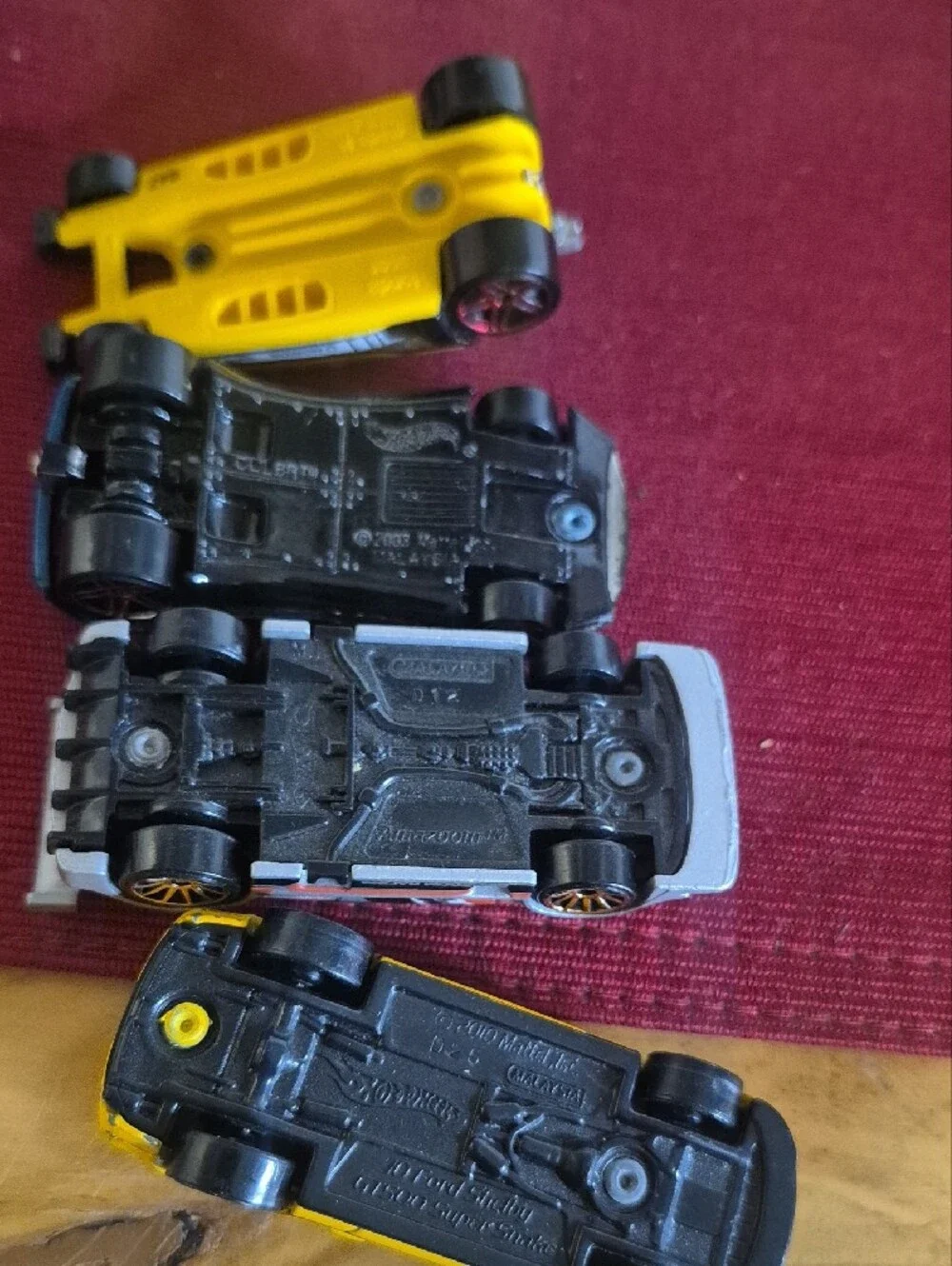 Kids Toy Car Set - Yellow, Silver, Blue, Black - Die-Cast Vehicles